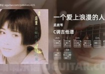 一个爱上浪漫的人吉他谱,孟庭苇歌曲,C调高清图,4张六线原版简谱