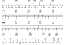 那些花儿吉他谱,C调范美琪高清简单谱教学简谱,范玮琪六线谱原版六线谱图片