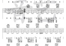 陈鸿宇途中吉他谱,简单六线原版指弹曲谱,陈鸿宇高清六线乐谱
