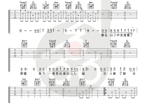 离人愁吉他谱,李袁杰歌曲,C调简单指弹教学简谱,小磊老师六线谱图片