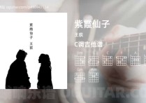 紫霞仙子吉他谱,王荻歌曲,C调高清图,4张六线原版简谱