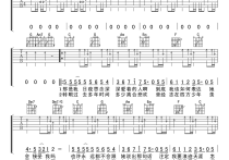 筷子兄弟老男孩吉他谱,简单卢家原版指弹曲谱,筷子兄弟高清六线乐谱