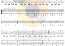 faded指弹吉他谱,作艾伦沃克歌曲,简单指弹教学简谱,唯音悦六线谱图片