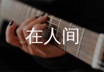 在人间吉他谱,王建房歌曲,G调简单指弹教学简谱,无限延音版六线谱图片