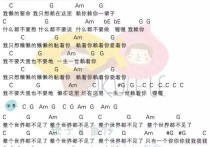 我懒你吉他谱,原版歌曲,简单C调弹唱教学,六线谱指弹简谱1张图