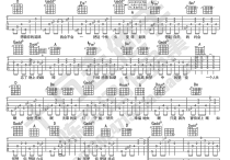 陈奕迅全世界失眠吉他谱,简单选用原版指弹曲谱,陈奕迅高清六线乐谱