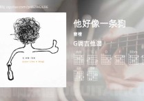 他好像一条狗吉他谱,曹槽歌曲,G调高清图,4张六线原版简谱