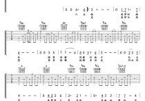 倩女幽魂吉他谱,原版歌曲,简单E调弹唱教学,六线谱指弹简谱2张图