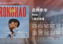 花样年华吉他谱,李荣浩歌曲,C调高清图,3张六线原版简谱