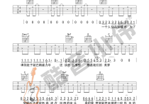 理想吉他谱,原版歌曲,简单C调弹唱教学,六线谱指弹简谱1张图