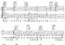 心动吉他谱,原版歌曲,简单双吉他弹唱教学,六线谱指弹简谱3张图