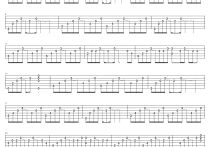 281公里吉他谱,简单C调原版指弹曲谱,谢霆锋高清流行弹唱完美版六线乐谱