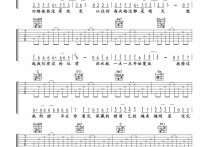 断点吉他谱,简单C调原版指弹曲谱,张敬轩高清流行弹唱Garg李霖版本六线乐谱