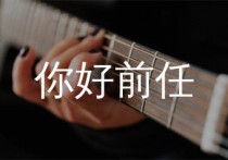 你好前任吉他谱,晓月老板歌曲,G调简单指弹教学简谱,两万五版六线谱图片