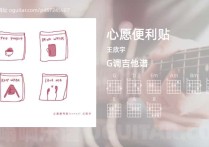 心愿便利贴吉他谱,王欣宇歌曲,G调高清图,3张六线原版简谱