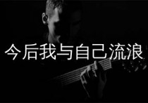 今后我与自己流浪吉他谱,张碧晨歌曲,G调简单指弹教学简谱,西二吉他版六线谱图片