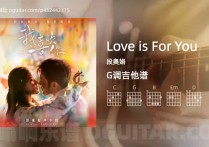 Love is For You吉他谱,段奥娟歌曲,G调高清图,5张六线原版简谱