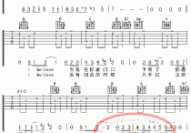 Ibelieve吉他谱,原版歌曲,简单G调弹唱教学,六线谱指弹简谱4张图