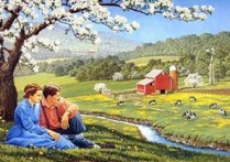 哦苏珊娜吉他谱,原版佚名歌曲,简单C调指弹曲谱,高清六线乐谱教学