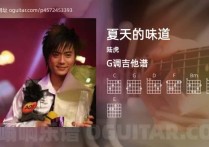 夏天的味道吉他谱,陆虎歌曲,G调高清图,4张六线原版简谱