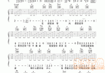 半情歌吉他谱,原版歌曲,简单B调弹唱教学,六线谱指弹简谱2张图
