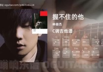 握不住的他吉他谱,林俊杰歌曲,C调高清图,3张六线原版简谱