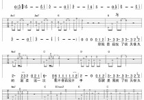 你是我找了很久的温柔吉他谱,原版歌曲,简单G调弹唱教学,六线谱指弹简谱2张图