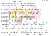 加减乘除吉他谱,原版歌曲,简单C调弹唱教学,六线谱指弹简谱1张图