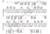 山雀吉他谱,原版歌曲,简单C调弹唱教学,六线谱指弹简谱三张存
图