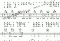 后青春期的诗吉他谱,原版歌曲,简单未知调弹唱教学,六线谱指弹简谱1张图