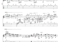 哆啦A梦吉他谱,原版歌曲,简单C调弹唱教学,六线谱指弹简谱三张图
