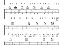 说了再见吉他谱,原版歌曲,简单C调弹唱教学,六线谱指弹简谱2张图