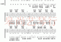 爱你吉他谱,原版歌曲,简单A调弹唱教学,六线谱指弹简谱3张图