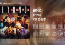 醒你吉他谱,BEYOND歌曲,C调高清图,6张六线原版简谱
