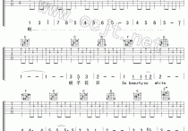 栀子花开吉他谱,原版歌曲,简单扫弦版弹唱教学,六线谱指弹简谱3张图