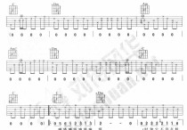 嘀嗒吉他谱,简单C调原版指弹曲谱,侃侃高清流行弹唱滴答六线乐谱