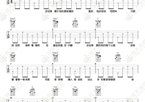 我很好吉他谱,原版歌曲,简单C调弹唱教学,六线谱指弹简谱两张图