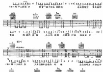 两个人的世界吉他谱,原版歌曲,简单D调弹唱教学,六线谱指弹简谱1张图