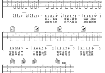 兰花草吉他谱,胡适陈贤德歌曲,简单指弹教学简谱,网络六线谱图片