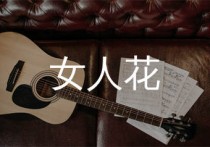 女人花吉他谱,梅艳芳歌曲,C调简单指弹教学简谱,无限延音版六线谱图片