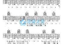 粉红吉他谱,原版歌曲,简单C调弹唱教学,六线谱指弹简谱2张图