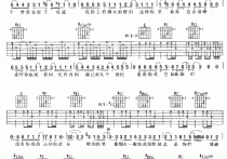 烟火吉他谱,C调陈英杰词方献宽曲高清简单谱教学简谱,满江六线谱原版六线谱图片