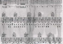 情非得已吉他谱,原版歌曲,简单扫描版弹唱教学,六线谱指弹简谱4张图