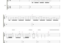 钢铁洪流进行曲电吉他谱,简单C调原版指弹曲谱,高清六线谱图片