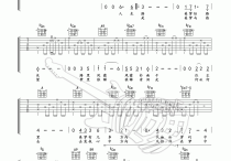 倩女幽魂吉他谱,原版歌曲,简单E调弹唱教学,六线谱指弹简谱1张图