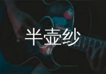 半壶纱吉他谱,刘珂矣歌曲,C调简单指弹教学简谱,吴先生TAB版六线谱图片
