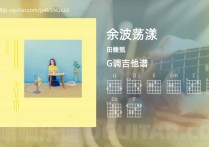 余波荡漾吉他谱,田馥甄歌曲,G调高清图,5张六线原版简谱