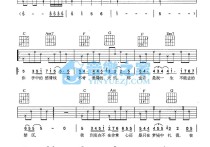 掌心吉他谱,原版歌曲,简单C调弹唱教学,六线谱指弹简谱2张图