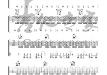 不为谁而作的歌吉他谱,原版歌曲,简单C调弹唱教学,六线谱指弹简谱图