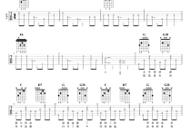鱼仔吉他谱,卢广仲歌曲,G调简单指弹教学简谱,7T吉他教室六线谱图片